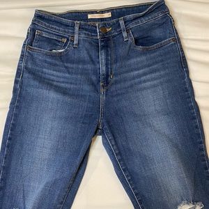 Levi’s Blue Denim Skinny Jeans High Rise